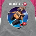 thumbnail image 3 of Disney Wall-E - Space Logo - Toddler & Youth Girls Raglan Graphic T-Shirt, 3 of 5