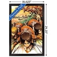 thumbnail image 2 of Attack on Titan - Attack Wall Poster, 14.725" x 22.375", Framed, 2 of 3
