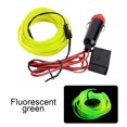 thumbnail image 2 of Tira de luces LED para iluminación Interior de coche de 3M, guirnalda de luces LED para coche, línea de tubo de cuerda de alambre, tira de luz Automoción decorativa y accesorios Verde fluorescente Kenally VI000918-08B, 2 of 6