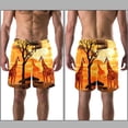 thumbnail image 3 of luoweisi Men's Beach Shorts Quick Dry Swim Trunks with Mesh Lining Giraffe L, 3 of 5