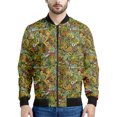 thumbnail image 3 of Chaqueta con cremallera para acampar con dibujos animados para hombres y niños, abrigo con estampado 3D, chaquetas casuales con cremallera para la calle, sudadera tipo bombardero para primavera y otoñ, 3 of 5