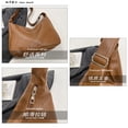 thumbnail image 6 of Entchin Slouchy Hobo Bag for Women, PU Leather Crossbody Shoulder Purse with Adjustable Strap, Soft Vegan Leather Handle Handbag, Casual Everyday Travel Work Bag,Brown, 6 of 6