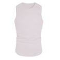 thumbnail image 6 of Men's Tank Top Cooling Breathable Sleeveless Muscle Shirts Summer Moisture Wicking Tank Top for Gym, Running,Outdoor Training Light Purple M, 6 of 8