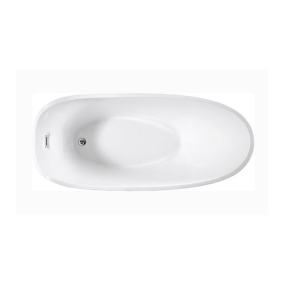 Bellaterra-Home Colmar 69 inch Freestanding Bathtub in White