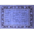 thumbnail image 1 of Ahgly Company Indoor Rectangle Oriental Blue Industrial Area Rugs, 2' x 5', 1 of 4