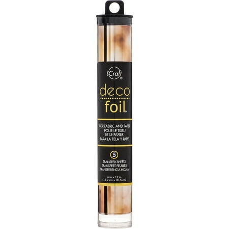 Deco Foil Specialty Transfer Sheets 6"X12" 5/Pkg Amber Watercolor
