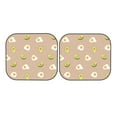 thumbnail image 3 of Uemuo Egg and Avocado Printed 2 PCS Car Windshield Sun Shade, Auto Sun Heat and UV Rays Blocker, Foldable Automotive Front Window Sunshade Protector, 3 of 7