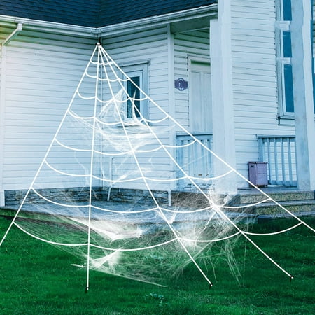 Halloween Spider Web Set Decorative Halloween Prop Costume Prop for Yard Decor