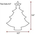 thumbnail image 2 of 25 Units Acrylic Christmas Ornaments Tree 1/8" Thick - Clear or Solid Color - (Size 4.5") Made in USA, 2 of 5