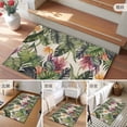thumbnail image 6 of 2x3 Door Mat Rug, Palm Leaves Non-Skid Rubber Backing Large Rectangle Rugs - Living Room Bedroom Home Office, Summer Botanical Tropical Plants Rustic Indoor Floor Mat Carpets Washable Rug, 6 of 9