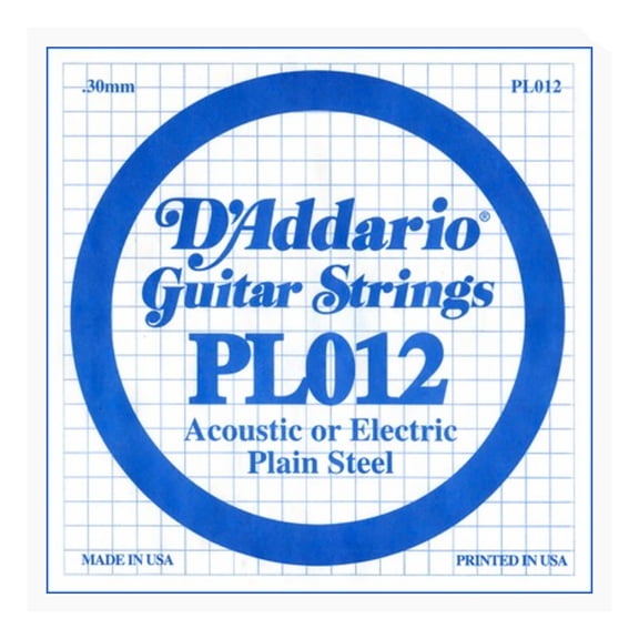 5PK PLAIN STEEL STR .012 GAUGE