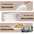 thumbnail image 7 of Frewinky Au Gratin Baking Dishes,9-inch Ceramic Baking Dish Set with Handles Heat Resistant,Mini Casserole-Dishes for Oven,Set of 4,White, 7 of 7