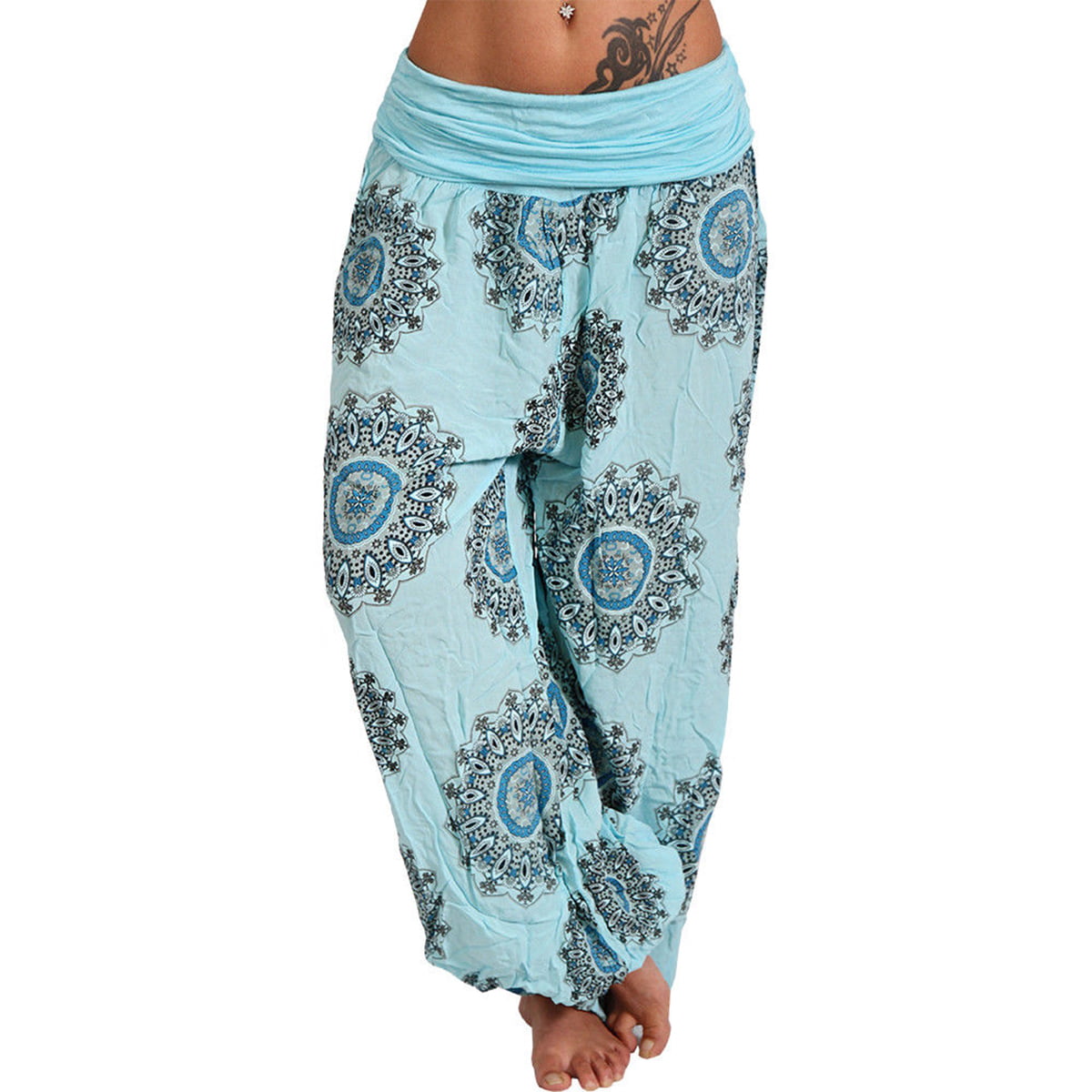 Women Yoga Beach Boho Hippie Pants - Walmart.com - Walmart.com