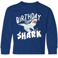 thumbnail image 3 of Inktastic Birthday Shark Long Sleeve Youth T-Shirt, 3 of 5