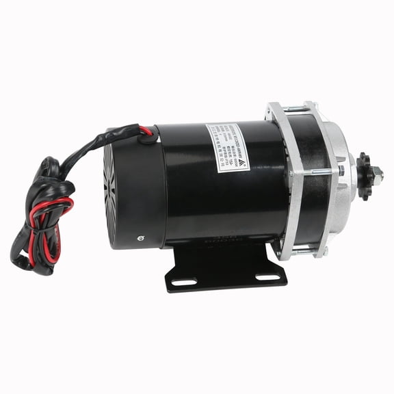 48V 600W Brush DC Gear Motor Electric Motor Gearbox Reduction 420 10T Sprocket for Electric Tricycle Scooter Bicycle Go Kart ATV Quad Trike Buggy DIY Mini Bike 4 Wheeler Tricycle