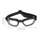 thumbnail image 5 of Gafas protectoras de 2 piezas Gafas de conducción duraderas útiles Gafas antipolvo a prueba de salpicaduras de polvo para uso diario al aire libre (transparente con marco negro), 5 of 6