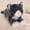 gray white, variant on Simulated plush toy cat. Soft filling type. Five colors. Cat-shaped. Mimics cat appearance. Real animal shape. Valentine's Day gift for little girls.