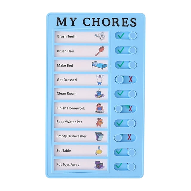Self Disciplined Clocking Device for Children Primary School Students Learning Table Good Habit Development Plan Task Time Artifact Table for This Summer Vacation
