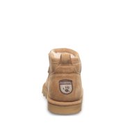 BEARPAW Shorty Youth Ankle Boot Iced Coffee Size 2 | Comfortable & Durable Slip On Winter Boot for Kids