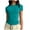 Mint Green, variant on Luxalzxs Spring Tops for Women 2024 Short Sleeve Solid Color Slim Fit Basics Crew Neck Casual Top Y2K Pullover T-Shirt