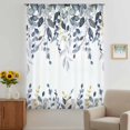 thumbnail image 2 of Blue Grey Eucalyptus Sheer Curtains 63 Inches Long, Watercolor Spring Weeping Botanical Light Filering Curtains, Breathable Simi Curtain Privacy Drapes for Living Room Bedroom Window Treatment, 2 of 9
