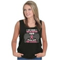 thumbnail image 4 of Breast Cancer My Mom is an Angel Plus Size Graphic Tank Top Brisco Brands 3X, 4 of 5