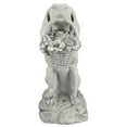 thumbnail image 3 of Design Toscano EU1379 Man's Best Friend Dog with Basket Outdoor Garden Statue, 19 Inch, Two Tone Stone, 3 of 5