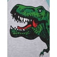 thumbnail image 2 of QEFJNO 2-9Y Toddler and Little Boys' Cotton Long Sleeve Top and Pants,2 Piece Pajama Set - Dinosaur, 2 of 9