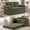 Green, variant on 60" Convertible Corduroy Loveseat Sleeper Sofa Bed, Fold-Out Couch with 27.56" Deep Seat, 2 Side Pockets, Space-Saving Sofa for Apartments & Small Rooms