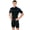 Black/blue, variant on Henderson 3mm Thermoprene Men's Front Zip Shorty Wetsuit