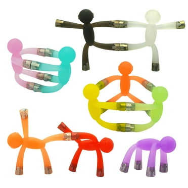 Vicer Cute Mini Man Magnetic Translucent Toy For Children's Novelty Rubber Magnet Men Toys Fridge Humanoid - 10 Piece