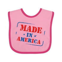 Inktastic Made in America Boys or Girls Baby Bib