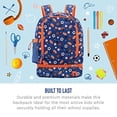 thumbnail image 2 of Mochila y Bolsa Almuerzo Aislada 2 en 1 Bentgo Kids Prints - Duradera, Ligera, Estampados Coloridos para Niñas y Niños, Tela Resistente al Agua, Correas y Espalda Acolch. (Deportes), 2 of 3