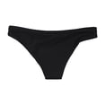 thumbnail image 2 of Bikini Tavik Womens Ali Moderate Coverage Swim Bottom ribbedblack M, 2 of 2