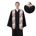 thumbnail image 4 of Haiem Bird and Floral Pattern Graduation Stole 2024 | Premium Satin Sash for Graduation Ceremony, 4 of 7