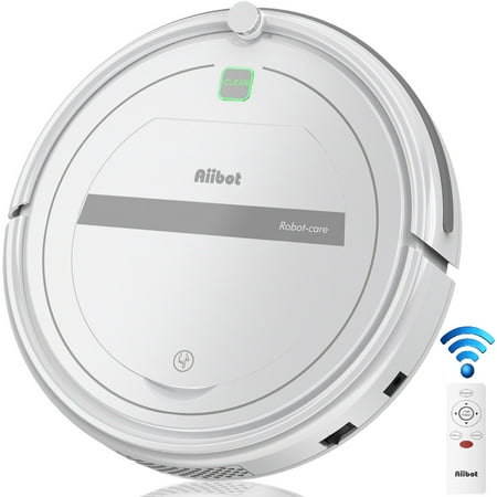 Aiibot Robotic Vacuum Cleaner, Robot Vacuum with Self-charging, Automatic Remote Control, Powerful Suction, Best Robot Vacuum for Pet Hair, Hard Floor and Low Pile (Best Robot Vacuums For The Money)