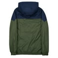 thumbnail image 2 of Men's Windbreaker Jacket Lightweight Water-Resistant Wind Breaker Outdoor Hiking Running Jacket Coat Blue Green Size XL, 2 of 6