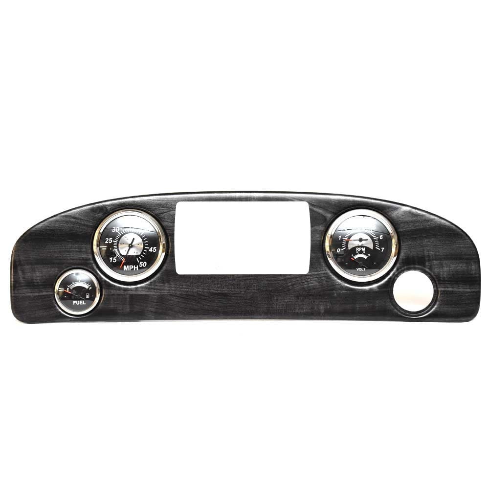 Misty Harbor Pontoon Boat Dash Panel Teleflex Gauges Gray Woodgrain