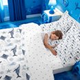 thumbnail image 5 of meiyoeat Soft Ocean Animal 7 Pieces Full Size Bedding Sets For Boys,Shark Pattern Full Size Bed in a Bag,Reversible, 5 of 7