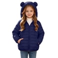 thumbnail image 2 of Edvintorg Girls Fleece Jacket Long Sleeve Loose Casual Zip up Coat Solid Color Hooded Puffer Outerwear with Pocket Teenage Girl Clothes Size 4-15, 2 of 9