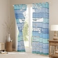 thumbnail image 3 of Lake Rules Curtains, Go Boating Curtains & Drapes 38"Wx45"L 2 Panels, Rustic Farmhouse 30%-50% Blackout Curtains Lake Cabin Decor, Wooden Barn Door Lake House Window Curtains For Lake Lovers Gifts, 3 of 5