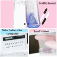thumbnail image 4 of Sidaley Estuche para lápices Bloqueo de código Contraseña Drift Sand Pen Boxes Gran capacidad Papelería Contenedor Home Office School Bag Carpetas de archivos Conejo, 4 of 6