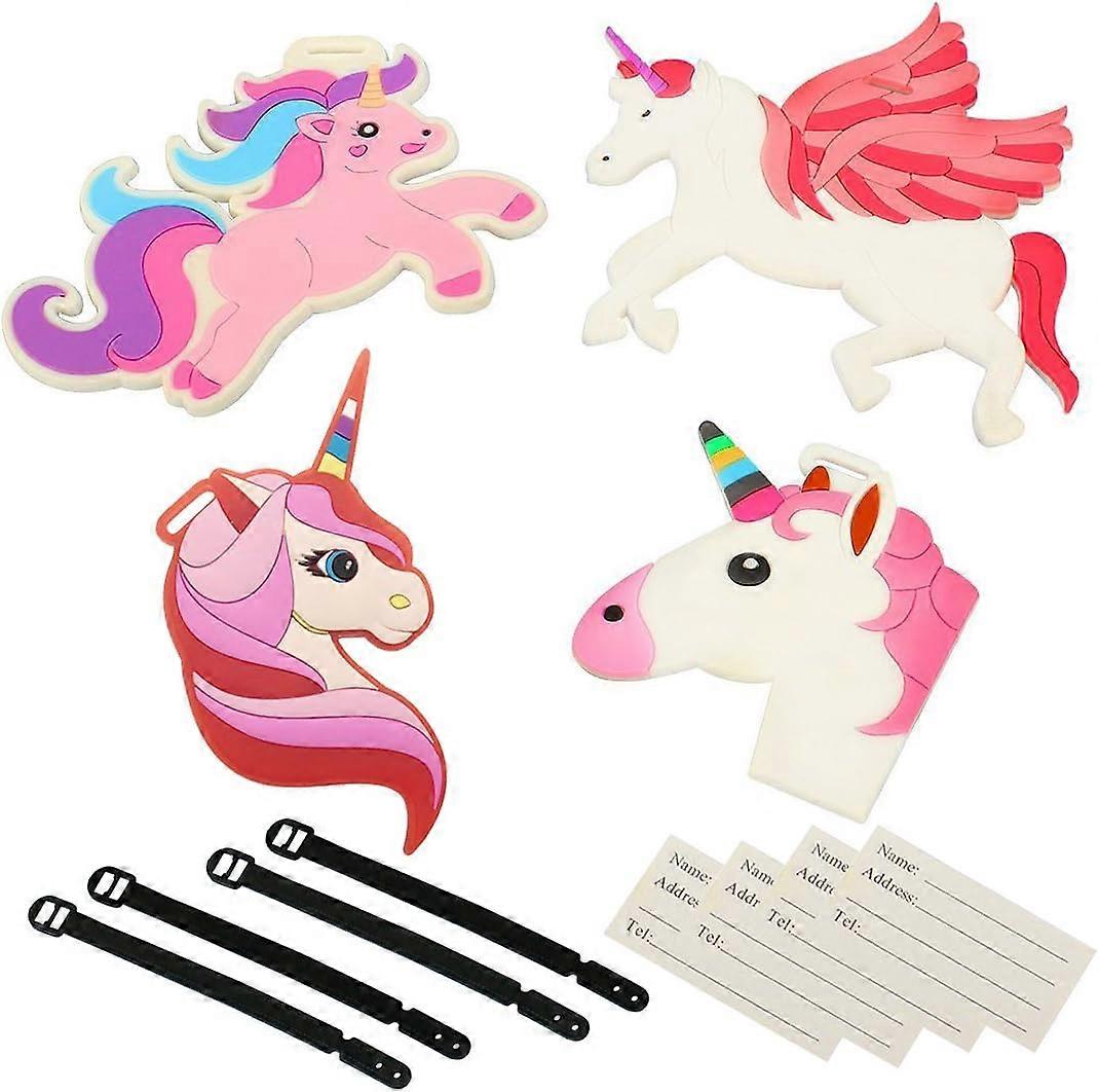 Travel Luggage Tags, Unicorn Suitcase Travel ID Label Tags Holders