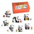 thumbnail image 2 of Outdoor and Garden Cute Panda Figurine Blind Box Chinese Themed 3D Cartoon Animal Decor Small Collectible Desktop Ornament Gift for Men Women Birthday Party Patio Lawn Yard Decor, 2 of 9