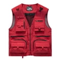 thumbnail image 1 of Men's Utility Vest Fishing Safari Vest Summer Travel Vest with Pockets Mesh quick drying Vest, 1 of 9