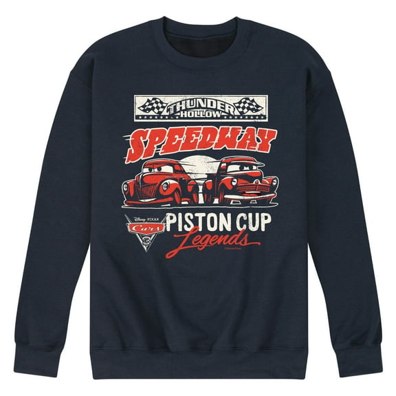 Disney's Cars - Thunder Hollow Piston Cup - Men's Crew Neck Fleece Pullover