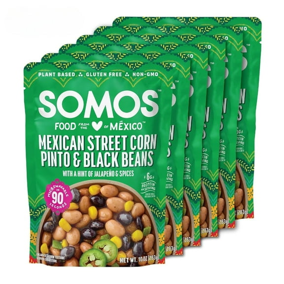 Somos Mexican Street Corn Pinto & Black Beans with a Hint of Jalapeno & Spices 10 oz