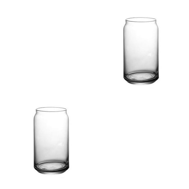 bedienty Drinking Tool Large-Capacity Fruit Juice Cup Cold-Resistant Drinkware Transparent Water Mug Kitchen Restaurant Bar Gift 500ml 2Set