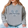 thumbnail image 4 of Yale University Tennis Rackets - Women's Graphic Sweatshirt, 4 of 16