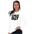 thumbnail image 3 of Cheat Day Pizza Fitness Food Craving Long Sleeve TShirt Men Women Brisco Brands S, 3 of 6